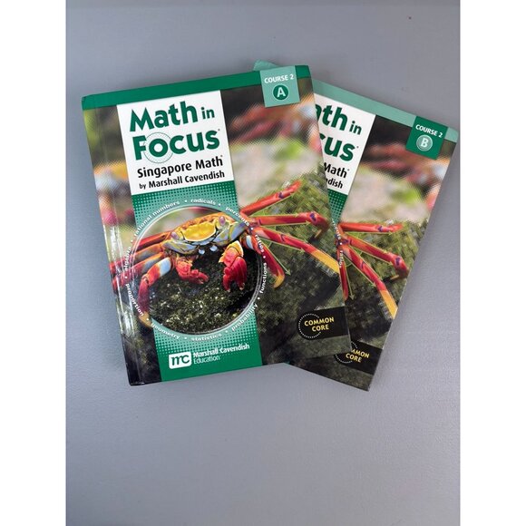 Marshall Cavendish course 2 A&B Focus in math Singapore math lot of 2 books - Picture 1 of 6